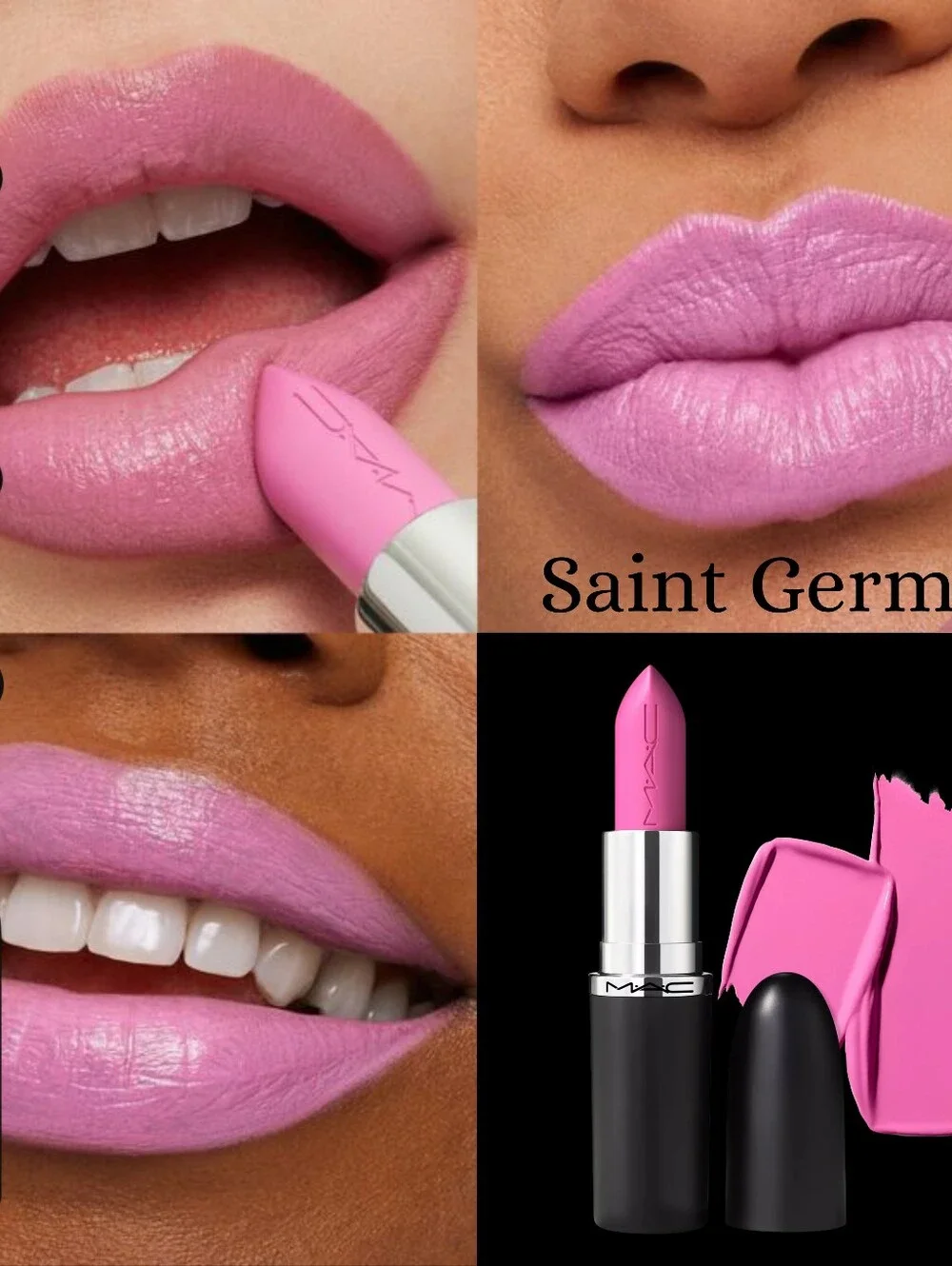 MAC M·A·Cximal Sleek Satin Lipstick - Saint Germain - Clean Pastel Pin